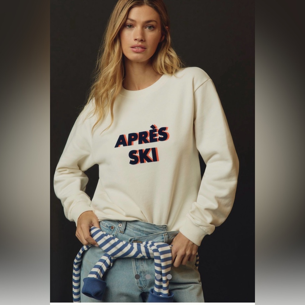 KULE oversized Après Ski Sweatshirt cream large